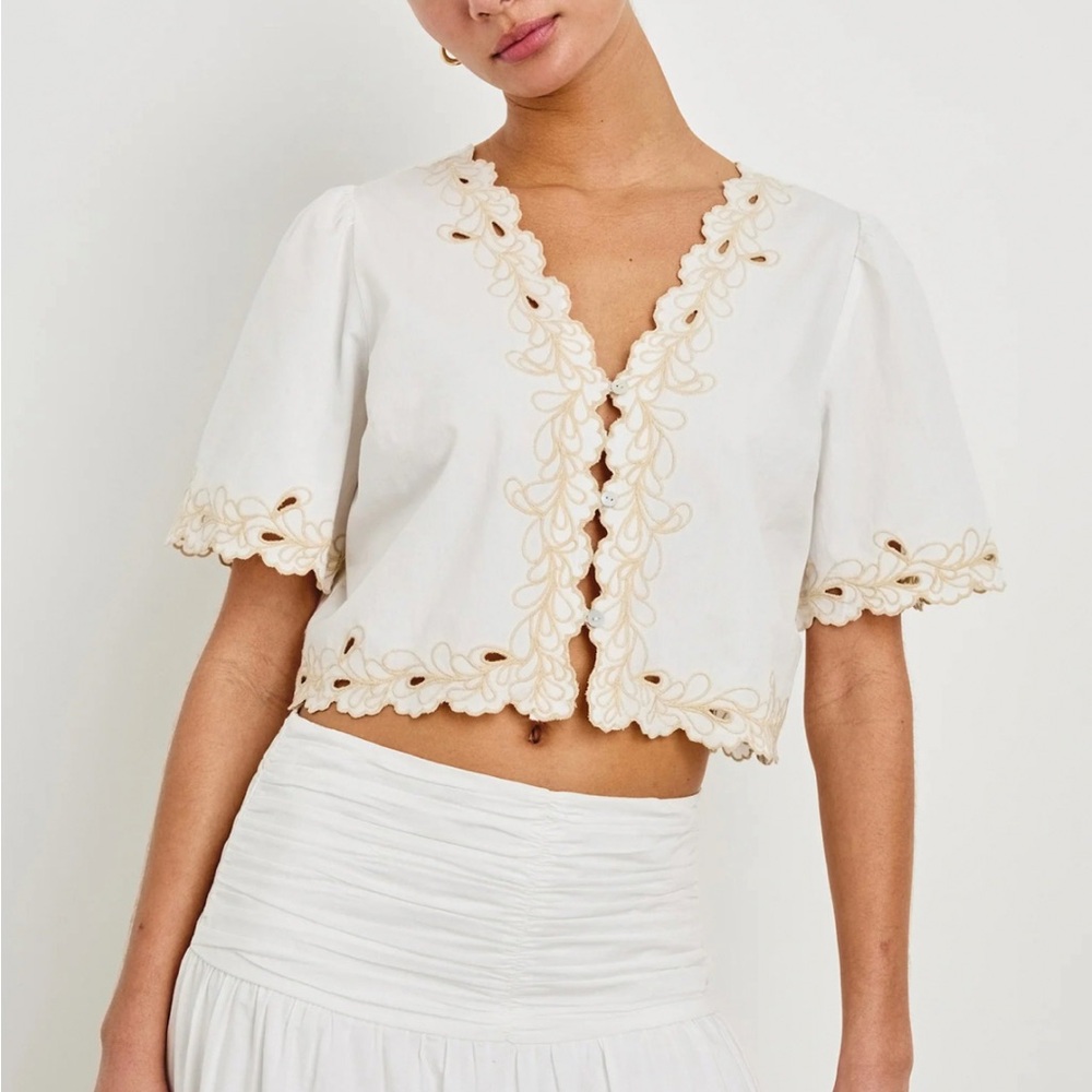 Rails Catalunya Embroidered Blouse